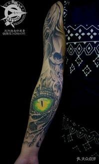 欧美拼接花臂纹身小图片,拼接花臂纹身的独特魅力解析